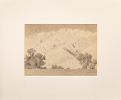 Sunset, Inyo Range (California), Drawing, circa 1910