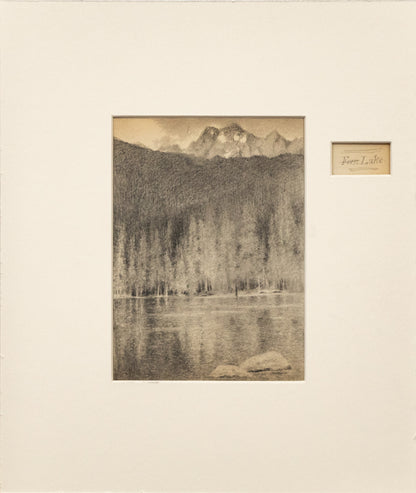 Fern Lake (Rocky Mountain National Park, Colorado), Drawing, circa 1910