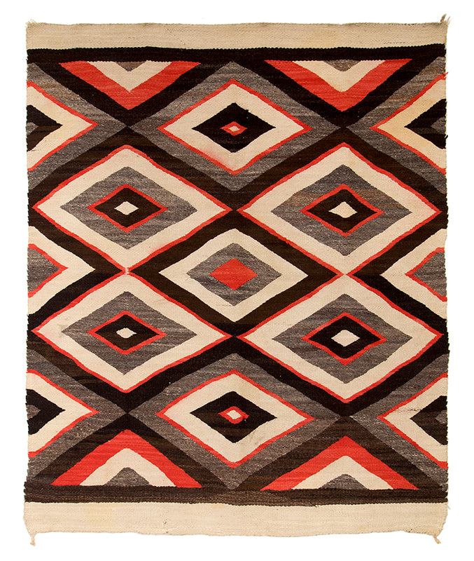 Diné (Navajo) artwork for sale. Pan-Reservation Trading Post Rug, circa 1920-1930, Denver, Colorado, Art Gallery)