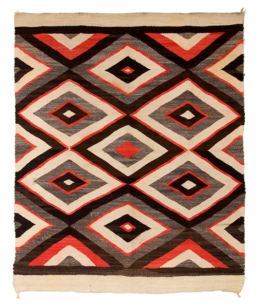 Diné (Navajo) artwork for sale. Pan-Reservation Trading Post Rug, circa 1920-1930, Denver, Colorado, Art Gallery)