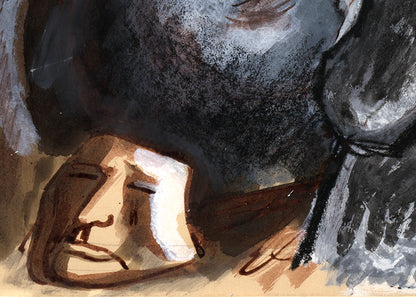 The Vendor of Masques, Painting, circa 1930