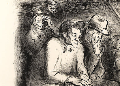 Cattle Auction (Men Observing a Livestock Auction), Print, 1946