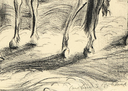 Untitled (Cowboy on Horseback with Tourists), Print, circa 1935