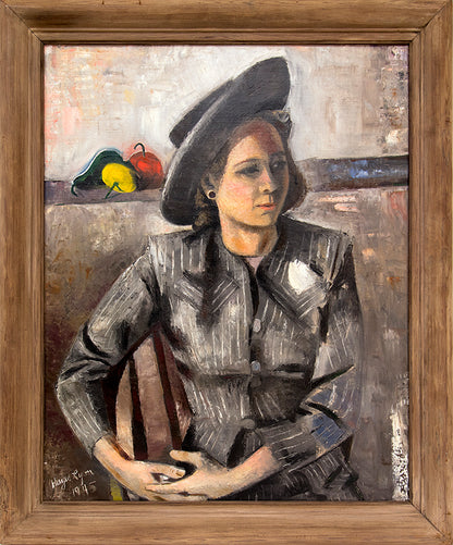 Untitled (Portrait of Bessy Lyon, Artist's Wife), Painting, 1945