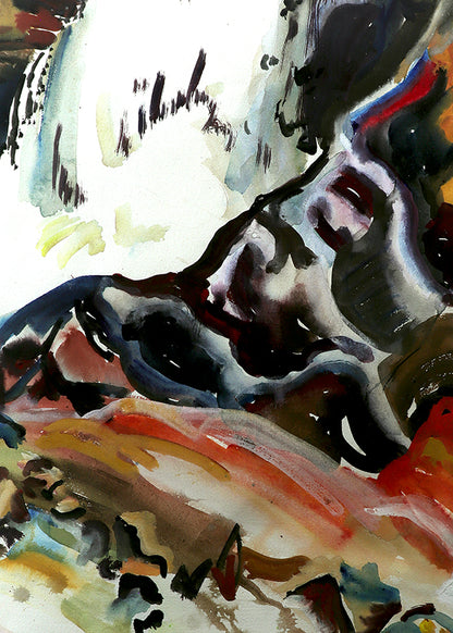 The Champagne Cascades, Crescendos, Crashes (Waterfall), Painting, 1945