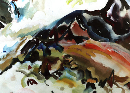 The Champagne Cascades, Crescendos, Crashes (Waterfall), Painting, 1945