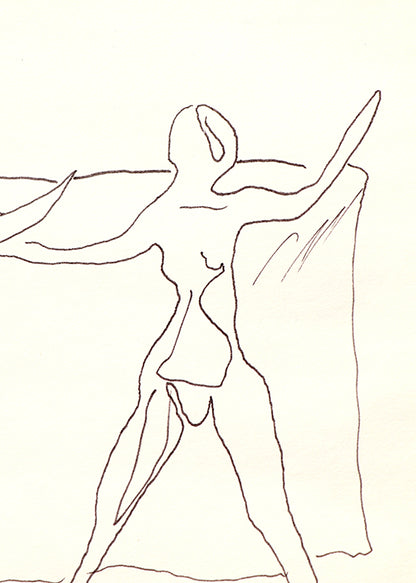 Untitled (Two Figures), Drawing, circa 1970