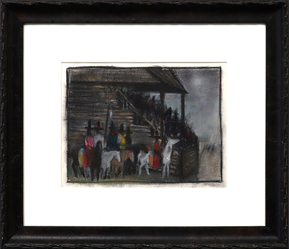 Untitled (Rodeo Sketch for Mural), Drawing