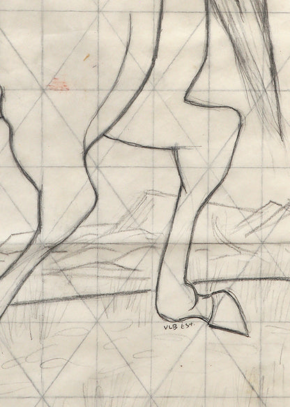 Untitled (Sketch for Mural), Drawing