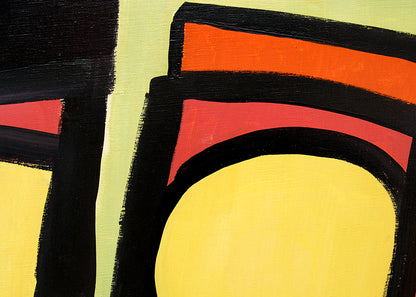 The King (Abstract in Red, Orange, Yellow, Green, and Blue), Painting, 1958