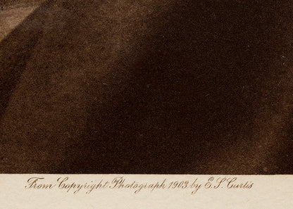 Mohave Chief, Portfolio #2, Plate #57, Photogravure, 1903
