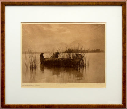 The Rush Gatherer- Kutenai, Portfolio 7, Plate 255, Photogravure, 1910