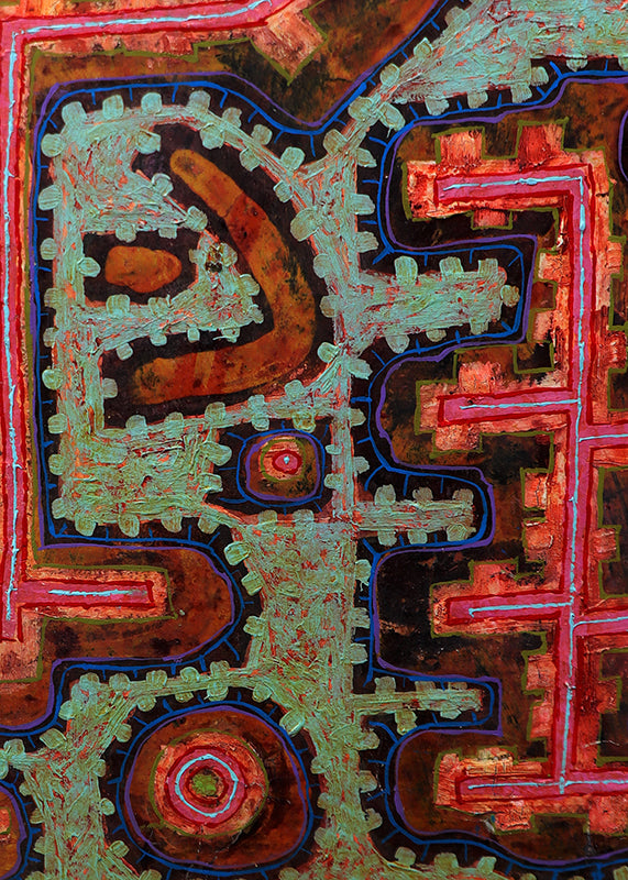 The Garden (Abstract in Red, Orange, Blue, and Green), Painting, 1965