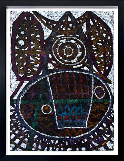 Still Life and Round Lace Table, Painting, 1960