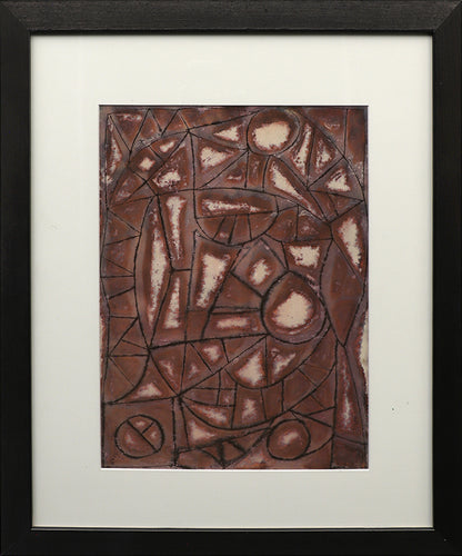 The Chicken (Abstract in Brown, Black, and Cream), Drawing, 1940
