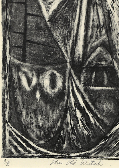 The Old Witch (Ed's Last Litho) (2/5), Print, 1948