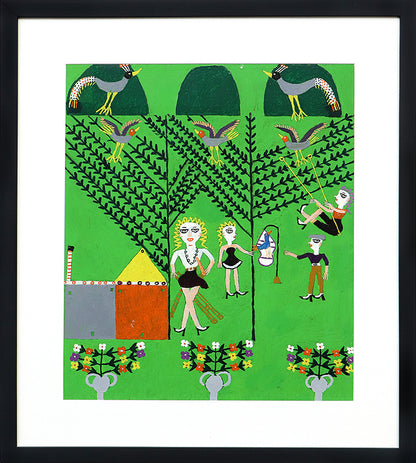 Girl on Swing (San Luis Potosi, Mexico), Painting, 1953-1965