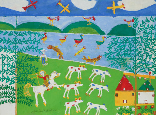 Martin Saldana (1874-1965) artwork for sale. The Ranch (San Luis Potosi, Mexico), Painting, 1953-1965, Denver, Colorado, Art Gallery)