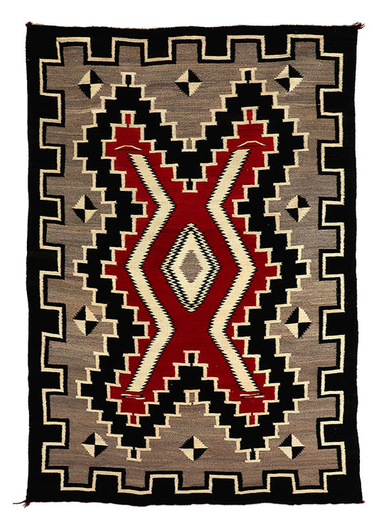 Diné (Navajo) artwork for sale. Ganado Trading Post Pictorial Weaving, circa 1930, Denver, Colorado, Art Gallery)