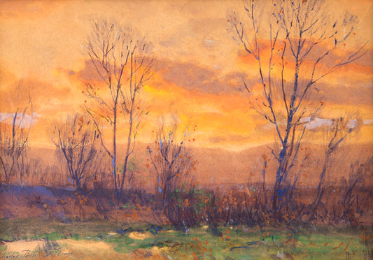 Charles Partridge Adams (1858-1942) artwork for sale. Untitled (Sunset, Along the Front Range, Colorado), Painting, circa 1900, Denver, Colorado, Art Gallery)
