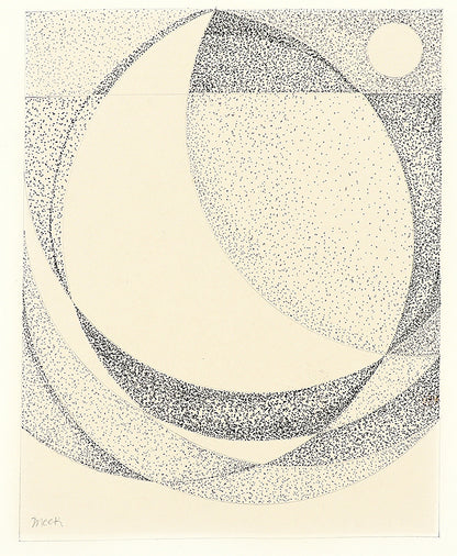 James Meek (1928-) artwork for sale. Untitled (Abstract Sun and Moon), Drawing, Denver, Colorado, Art Gallery)