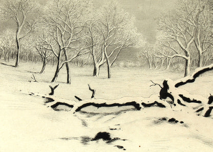 Winter No. 2 (Winter Landscape with Trees), Print, circa 1920