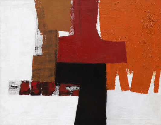 Henriette "Yetti" Stolz artwork for sale. Untitled (Abstract with Red, Orange, Black and White),, Denver, Colorado, Art Gallery)