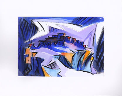 Walpi #5 (Hopi Village on First Mesa, Arizona), Painting, 2002
