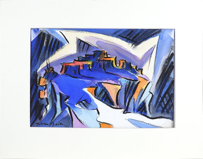 Walpi #8 (Hopi Village on First Mesa, Arizona), Painting, 2002