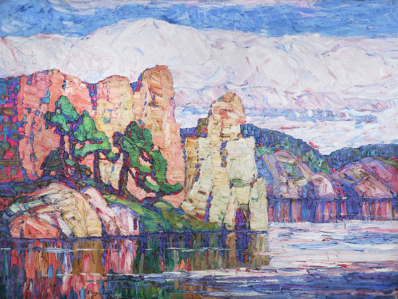 Birger Sandzen (1871-1954) artwork for sale. Silent Waters (Colorado), Painting, 1923, Denver, Colorado, Art Gallery)
