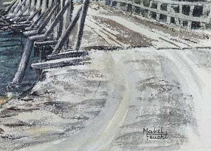 Bridge Over Elk Creek, Painting