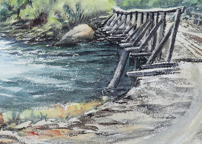 Bridge Over Elk Creek, Painting