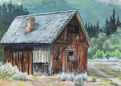 The Aged and the Ageless (Mountain Landscape), Painting
