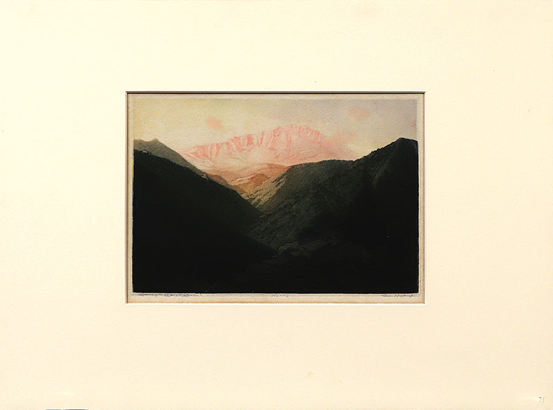 Pikes Peak From Manitou, Colorado (Panoramic Mountain Landscape), Print, circa 1920