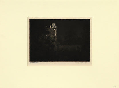 Warwick Castle, Night (England), Print, circa 1905