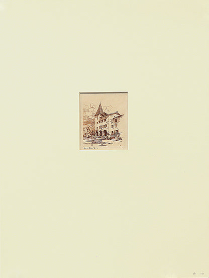 A Swiss Farmhouse (Switzerland), Print, circa 1905