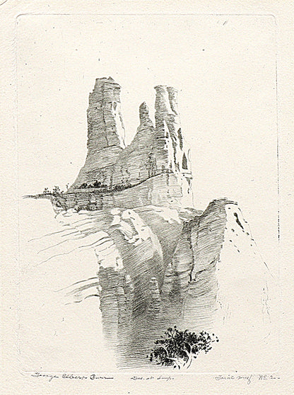 George Elbert Burr (1859-1939) artwork for sale. Navajo Church, New Mexico (Desert Set), Print, circa 1921, Denver, Colorado, Art Gallery)