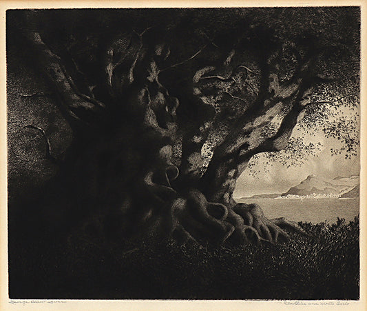 George Elbert Burr (1859-1939) artwork for sale. Old Olive and Monte Carlo (France), Print, circa 1905, Denver, Colorado, Art Gallery)