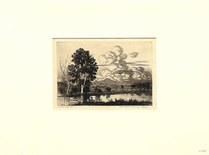 Arizona Canal Evening, Phoenix (Landscape of the Arizona Canal), Print, circa 1925