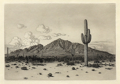 George Elbert Burr (1859-1939) artwork for sale. Camelback Mountain, Phoenix (Arizona), Print, circa 1925, Denver, Colorado, Art Gallery)