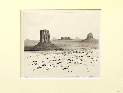 Desert Monuments, Arizona, Print, circa 1925