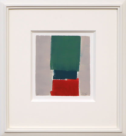 Untitled (Abstract in Gray, Red, Blue, Green 1/1), Print