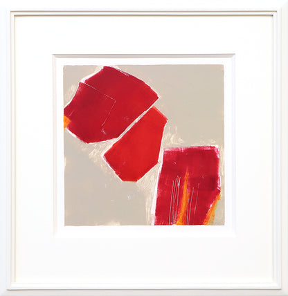 Untitled (Abstract Red and Beige), Print