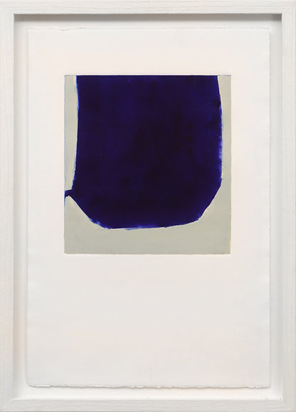 Untitled (Abstract Blue on Grey), Print