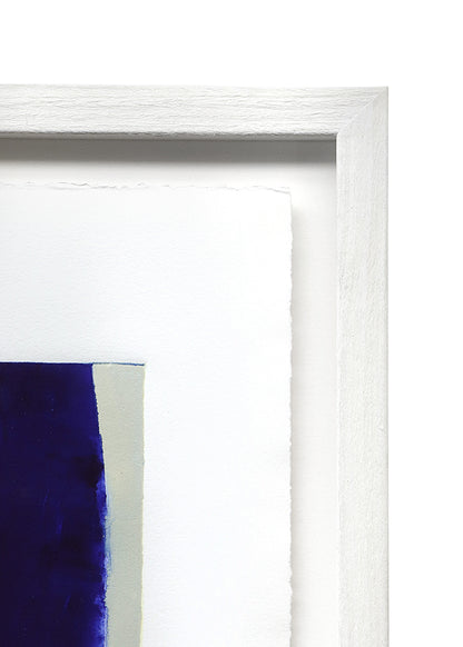 Untitled (Abstract Blue on Grey), Print