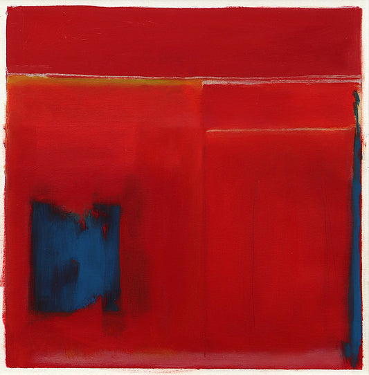 Wilma Fiori (1929-2019) artwork for sale. Untitled (Abstract Red with Blue and Yellow), Print, Denver, Colorado, Art Gallery)