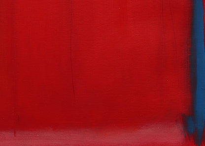 Untitled (Abstract Red with Blue and Yellow), Print