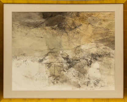Abstract (Composition in Cream, Gray, and Brown), Painting