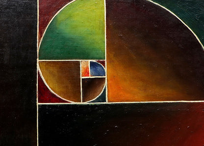 Logarithmic Spiral #2, Painting, circa 1970-1979