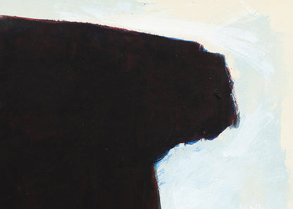 Untitled (Abstract Painting with Black Shape), Painting